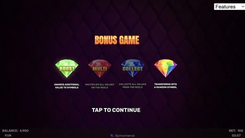3 Sparking Crowns Bonusspiel